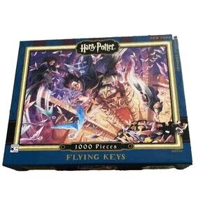 Harry Potter Flying Keys 1000 Piece Puzzle New York Puzzle Company EUC